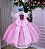 Vestido Marie Jardim Encantado Rosa Borboletas Azul - Imagem 2