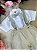 Conjunto Meninos Kanga Social Suspensorio Marcos Marrom Shorts - Imagem 1