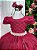 Vestido Enjoy Longo Laura Peito rendado Marsala - Imagem 3