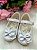 Sapatilha Flor Di MIla Baby Branco lacinho Strass - Imagem 3