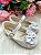 Sapatilha Flor Di MIla Baby Branco lacinho Strass - Imagem 5