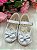 Sapatilha Flor Di MIla Baby Branco lacinho Strass - Imagem 1