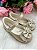 Sapatilha Flor Di MIla Baby Dourado lacinho Strass - Imagem 5