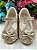 Sapatilha Flor Di MIla Baby Dourado lacinho Strass - Imagem 7