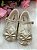Sapatilha Flor Di MIla Baby Dourado lacinho Strass - Imagem 4