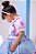 Vestido Tematicos Kids Fazendinha Salopete Jeans - Imagem 6