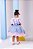 Vestido Tematicos Kids Fazendinha Salopete Jeans - Imagem 1