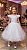Vestido Marie Jardim Encantado Mel Branco - Imagem 1
