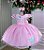 Vestido Marie Rosa Jardim Encantado Flores - Imagem 5