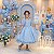 Vestido Bella Child Laize Azul Bebe - Imagem 6