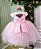 Vestido Menina Bonita Dafne Rosa Bebe - Imagem 1