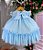 Vestido Vila Lele Jardim das Borboletas Baby Liz Azul Bebe - Imagem 6