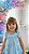 Vestido Vila Lele Jardim das Borboletas Baby Liz Azul Bebe - Imagem 3