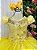 Vestido Vila Lele Longo Jardim Encantado Borboletas Amarelo - Imagem 1