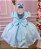Vestido Ysa Kids Azul Bebe Peito Perolas - Imagem 1