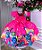 Vestido Tematicos Ysa Kids Divertidamente Pink - Imagem 2