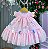 Vestido Vila Lele Jardim das Borboletas Baby Liz Rosa Bebe - Imagem 3