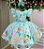 Vestido Tematicos Kids Fundo do Mar - Sereia Ariel Modelo 2 Tiffany - Imagem 4