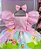 Vestido Temáticos Kids Galinha Pintadinha Rosa Bebe - Imagem 1