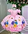 Vestido Temáticos Kids Bolofofos - Bolo Fofos Rosa Bebe - Imagem 8