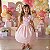 Vestido Miss Sweet Rosa Bebe Lacinhos - Imagem 3