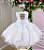 Vestido Marie Jardim das Borboletas Branco Viviane - Imagem 3