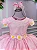 Vestido Marie Jardim Encantado Margaridas Rosa Bebe - Imagem 5