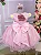 Vestido Marie Jardim Encantado Margaridas Rosa Bebe - Imagem 2