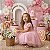 Vestido Marie Jardim Encantado Margaridas Rosa Bebe - Imagem 1