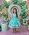 Vestido Marie Jardim Encantado Isis Luxinho Verde Tiffany - Imagem 7