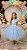 Vestido Marie Jardim Encantado Mel Azul Bebê - Imagem 5