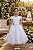 Vestido Juvenil Vila Lele Luiza Branco - Imagem 1