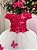 Vestido Juvenil - Midi Vila Lele Sabrina Pink e Off - Imagem 2