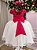Vestido Juvenil - Midi Vila Lele Sabrina Pink e Off - Imagem 4