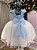 Vestido Juvenil - Midi Vila Lele Sabrina Azul Bebe e Off - Imagem 2