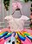 Vestido Infantil Temáticos da Gigi Peito Perolas Bolofofos - Bolo Fofos Rosa - Imagem 1