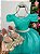 Vestido Enjoy Longo Laura Peito rendado Verde Tifanny - Imagem 6
