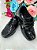 Sapato Social D Milan Preto Verniz Detalhes - Imagem 1