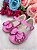 Sapatilha Flor Di MIla Baby Rosa Chiclete Com Pink Lacinho Strass - Imagem 2
