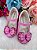 Sapatilha Flor Di MIla Baby Rosa Chiclete Com Pink Lacinho Strass - Imagem 1