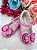 Sapatilha Flor Di MIla Baby Rosa Chiclete Com Pink Lacinho Strass - Imagem 6