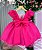 Vestido Princesa Belli Tematico Barbie Pink Babado - Imagem 2