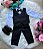 Conjunto Miss Cherry Social Leonardo Colete Preto - Imagem 1