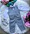 Conjunto Miss Cherry Social Leonardo Colete Cinza Grafite - Imagem 4