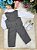 Conjunto Miss Cherry Social Leonardo Colete Cinza Grafite - Imagem 3