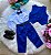 Conjunto Miss Cherry Social Leonardo Colete Azul Royal - Imagem 4