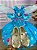 Vestido Princesa Belli Bia Jardim Encantado Azul Tiffany - Imagem 11