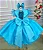 Vestido Princesa Belli Bia Jardim Encantado Azul Tiffany - Imagem 7