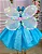 Vestido Princesa Belli Bia Jardim Encantado Azul Tiffany - Imagem 5