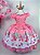 Vestido Infantil Bella Child Rosa Unicórnios - Imagem 3